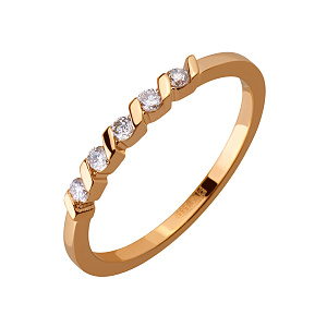 Золотое кольцо с бриллиантами (1б_к-204) фотография