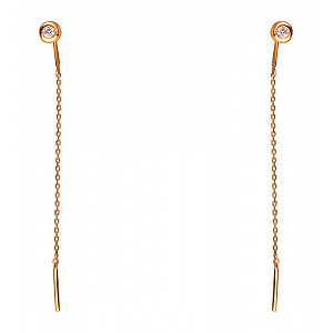 Золотые серьги  (2с240/01б) фотография