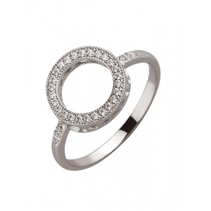 Золота каблучка з цирконієм куб. (01-200087439) фотографія