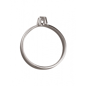 Золота каблучка з діамантом (01-200422739) фотографія