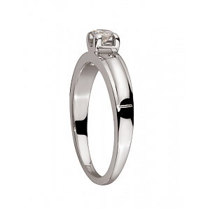 Золота каблучка з діамантом (01-200452939) фотографія