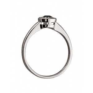 Золота каблучка з діамантами  та  корундом (01-200492239) фотографія