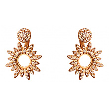 Золоті сережки з цирконієм куб. (01-200566939)