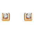 Золоті сережки з фіанітом (цирконієм куб.) 01-200627439 фотографія 1