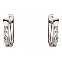 Золоті сережки з фіанітом (цирконієм куб.) (01-200740239)