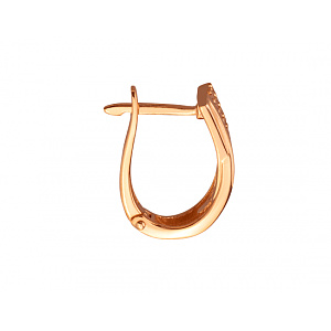 Золоті сережки з фіанітом (цирконієм куб.) (01-200742439) фотографія