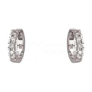 Золотые серьги с бриллиантами (01-200745939) фотография