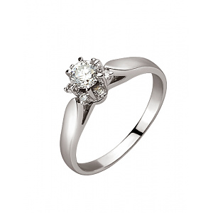 Золотое кольцо с бриллиантами (01-200805839) фотография