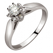 Золотое кольцо с бриллиантами (01-200805839)