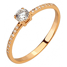 Золотое кольцо с бриллиантами (01-200819339)