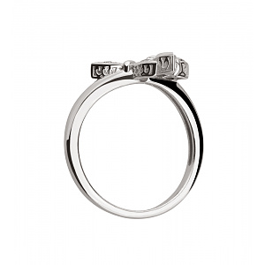 Золота каблучка з діамантами (2б_к-239) фотографія