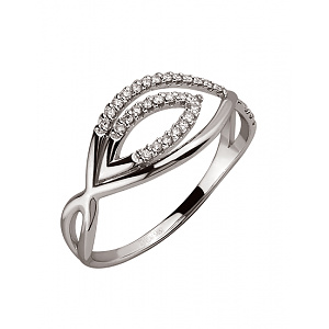 Золотое кольцо с бриллиантами (2б_к-268) фотография