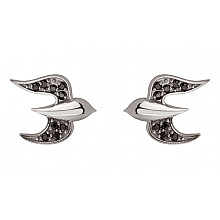 Золотые серьги с фианитами (кубическим цирконием) (2б_с-293)