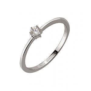 Золотое кольцо с бриллиантом (01-18865640) фотография