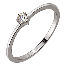 Золотое кольцо с бриллиантом (01-18865640)