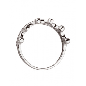 Золота каблучка з цирконієм куб. (01-200120240) фотографія