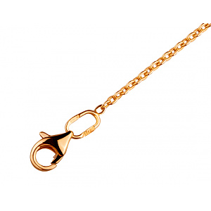 Золоте кольє з цирконієм куб. (01-200481240) фотографія