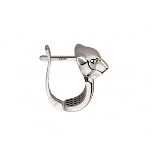 Золотые серьги с цирконием куб. (01-200552640) фотография