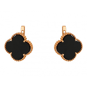 Золоті сережки з фіанітом (цирконієм куб.) (01-200745940) фотографія