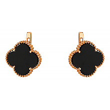 Золоті сережки з фіанітом (цирконієм куб.) (01-200745940)