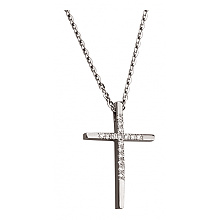 Золоте кольє з діамантами (01-200788540)