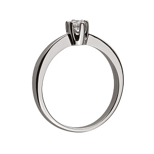 Золота каблучка з діамантом (2к-030) фотографія