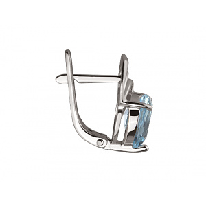 Золотые серьги с топазами (01-18385341) фотография