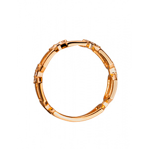 Золотое кольцо с цирконием куб. (01-200202541) фотография