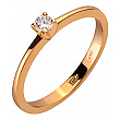 Золотое кольцо с бриллиантом 01-200237241 фотография 1