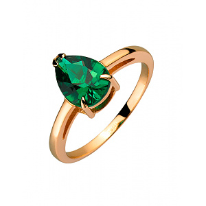 Золота каблучка з цирконієм куб. (01-200381541) фотографія