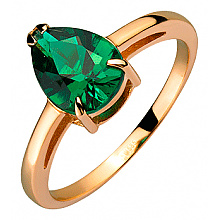 Золота каблучка з цирконієм куб. (01-200381541)