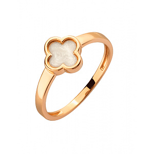 Золотое кольцо с цирконием куб. (01-200512341) фотография