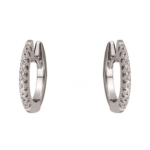 Золоті сережки з діамантами (01-200575941) фотографія