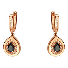 Золоті сережки з фіанітом (цирконієм куб.) (01-200766241)