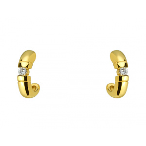 Золоті сережки з діамантами (01-200805841) фотографія