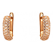 Золоті сережки з фіанітом (цирконієм куб.) (01-200867841)