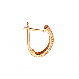 Золоті сережки з фіанітом (цирконієм куб.) (01-200867841) фотографія