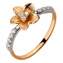 Золота каблучка з цирконієм куб. (01-19064242)