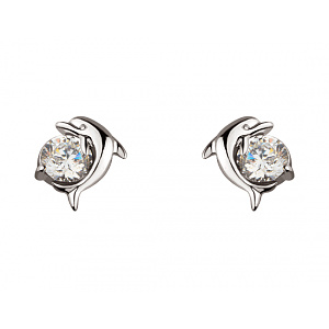 Золоті сережки з фіанітом (01-19109342) фотографія