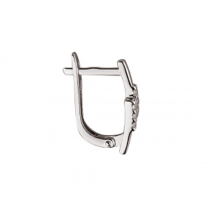 Золоті сережки з цирконієм куб. (01-200092642) фотографія