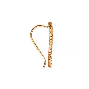 Золотые серьги с цирконием куб. (01-200374242) фотография