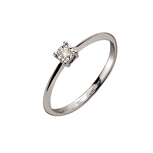 Золотое кольцо с бриллиантом (01-200539542) фотография