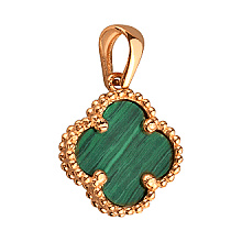 Золотий кулон з фіанітом (цирконієм куб.) (01-200606442)