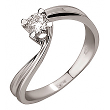 Золотое  кольцо с бриллиантом (01-200781042)