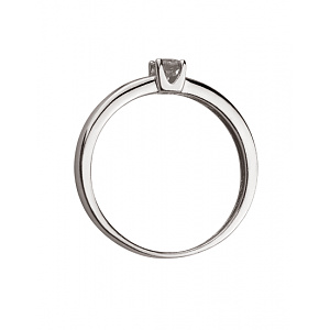 Золотое кольцо с бриллиантом (01-200805942) фотография