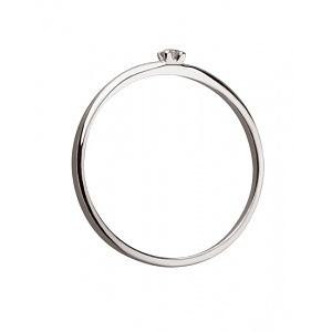 Золота каблучка з діамантом (01-200858142) фотографія