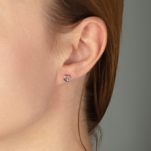 Золоті сережки з фіанітами (2б_с-260) фотографія