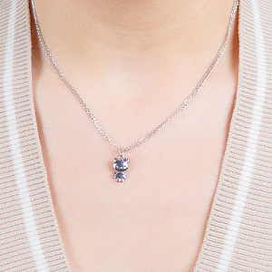 Золотой кулон с фианитом (2б_п-228) фотография