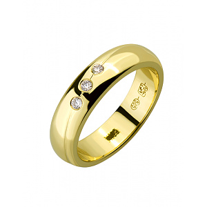 Золотое кольцо с бриллиантами (01-18989543) фотография