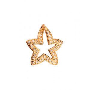 Золотий кулон з цирконієм куб. (01-19109443) фотографія